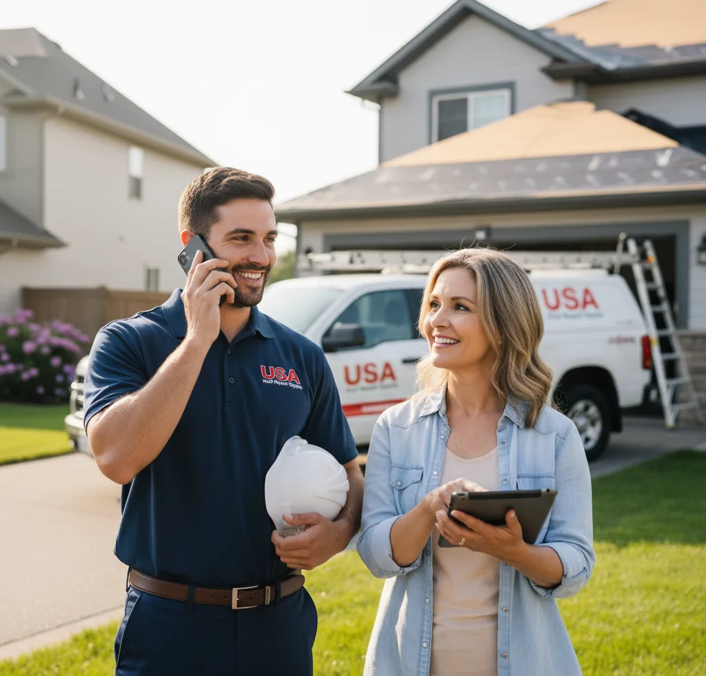USA Roof Repair Experts customer support in Remington